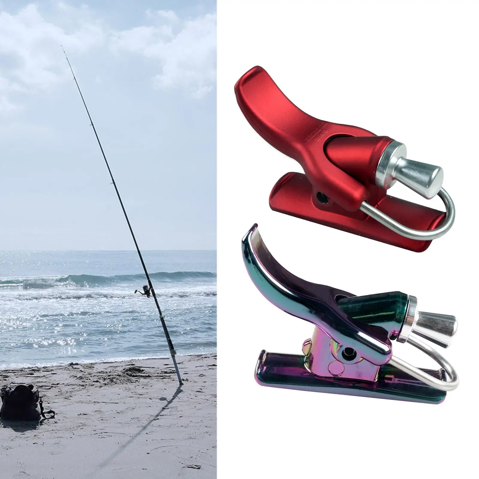 Sea Fishing Casting Trigger, Fishing Trigger Aid Durable Fishing Accessories Bionic Finger Trigger Barrel Clip for Sea Shore