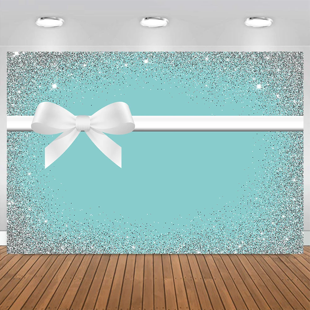 Tiffany Blue Glitter Background