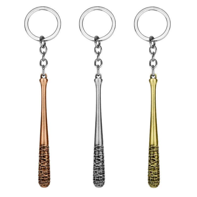Film The Walking Dead Keychain Baseball Bat Shape Ciondolo Portachiavi Uomo Accessori Per Auto Clef Sport Jewelry Gift