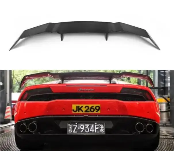 

For Lamborghini Huracan LP580 LP610 2014-2020 FRP/Real Forged Carbon Fiber Car Rear Trunk Wing Lip GT Spoiler