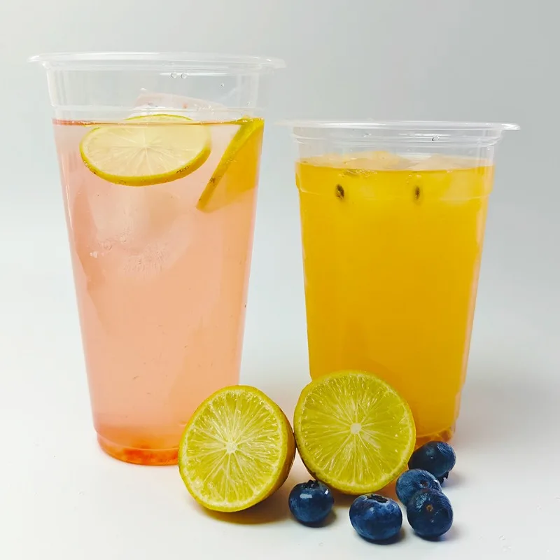 Description Picture 3 of item50PCS Clear Plastic Cups Juice Cold Disposable Drink Clear Plastic Cups Milk Tea Smoothie Birthday Kitchen  20OZ/16OZ/12OZ