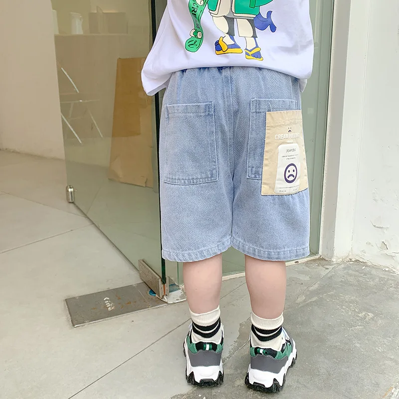 Kids Shorts IENENS Kids Boys Beach Shorts Jeans Children Clothes Pants Denim Clothing Bermuda Infant Toddler Baby Boy Casual Trousers