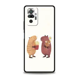 Cartoon Capybara Soft Silicone Phone Case for Redmi 9A (A1)