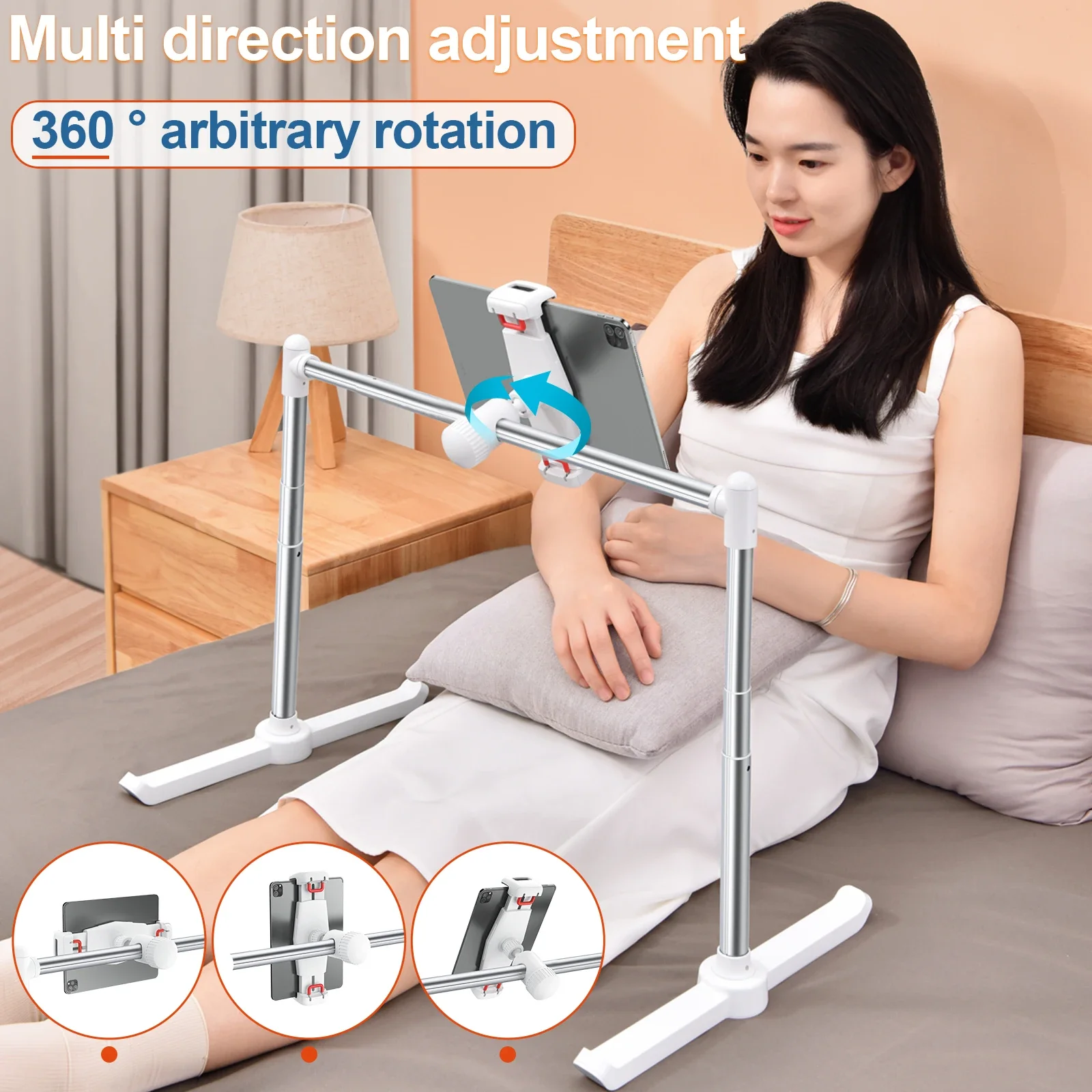 Oatsbasf Tablet Stand Phone Holder for Bed Multifunctional Rack Adjustable Foldable Notebook Stand Pad Bracket Desktop Stand