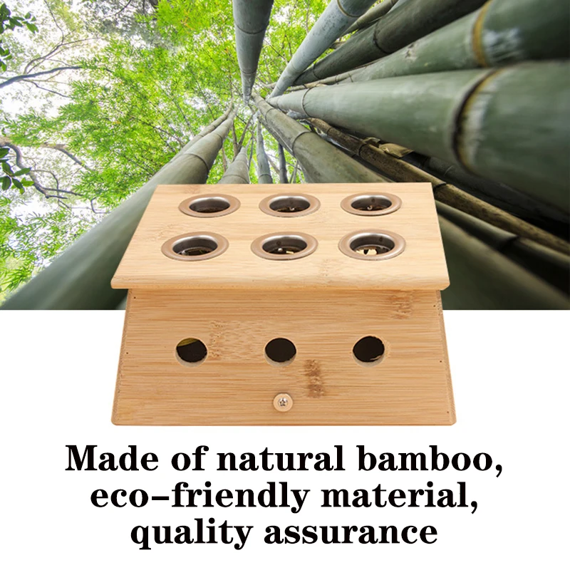 Massager Health Care Relieve Pain Moxibustion Box Nature Bamboo Burner Warm Acupuntura Massage Therapy Moxa Stick Body Acupoint brass rotable massage stick handhold moxa roll burner acupoint pressure massager warm body acupuncture meridian health care
