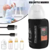 Baby Bottle Warmer USB Warm Milk Tool Adjustable Feeding Bottle Heater Outdoor Travel Portable Bottle Thermal Insulation Bags