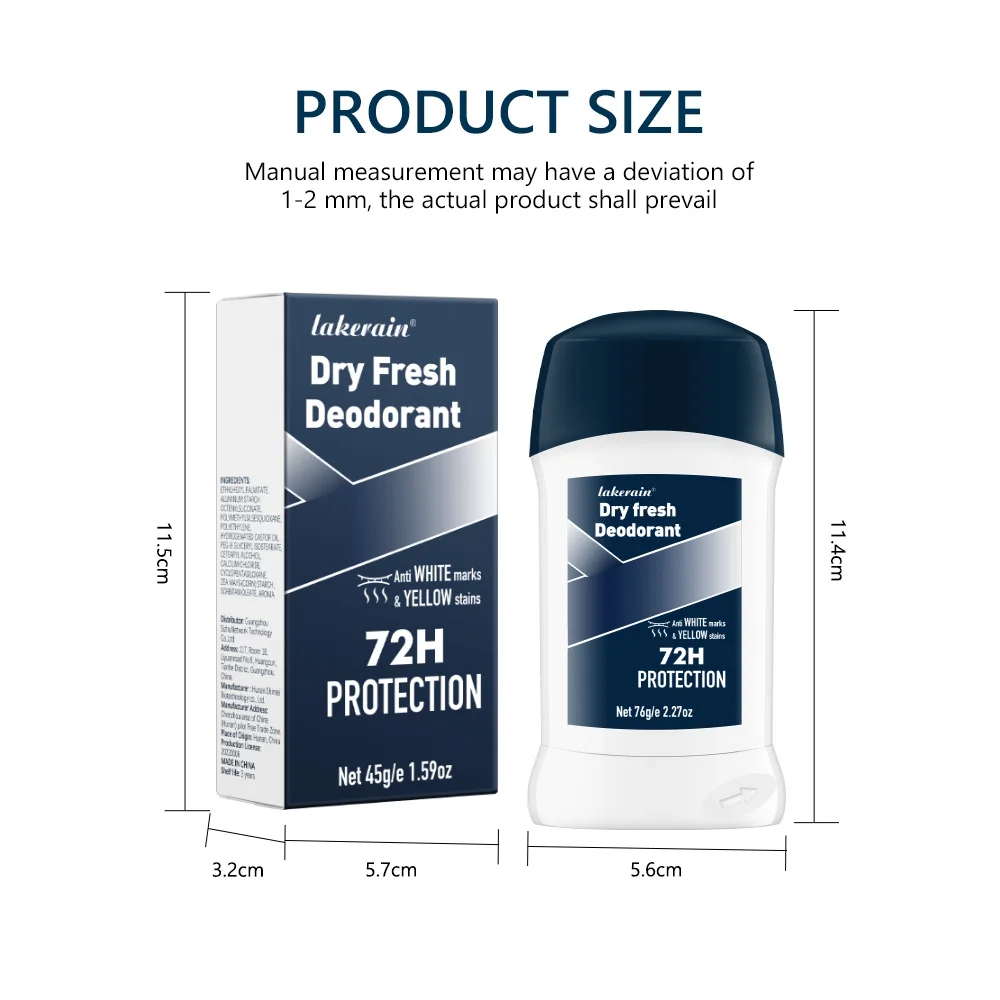 Deodorant Stick Long Lasting Men's Perfumes for Long-lasting Men Body Deodorant Stick Men's Sweat Remover Fragrances & Deodorants Underarm