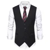 Men's Large Size Korean Version Slim-fit Suit Waistcoat Men's Wedding Business Vest British Casual Clip Fashion Men 4