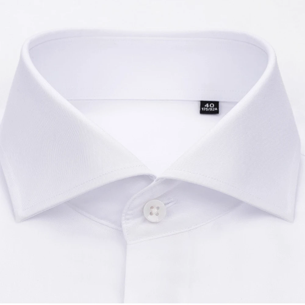 French Cuff Luxury Dress Shirt 100s 2-ply High Quality 100% Cotton Business Shirts Wrinkle Free Dress Shirts For Wedding Groom 3