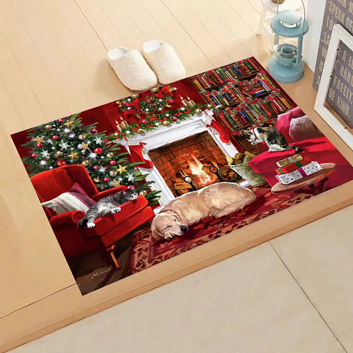 3D Santa Claus 53251 Christmas Desk Mat Xmas