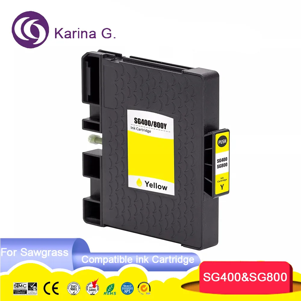 Premium SG 400 SG800 SG400 Premium Color Sublimation Compatible InkJet Ink Cartr