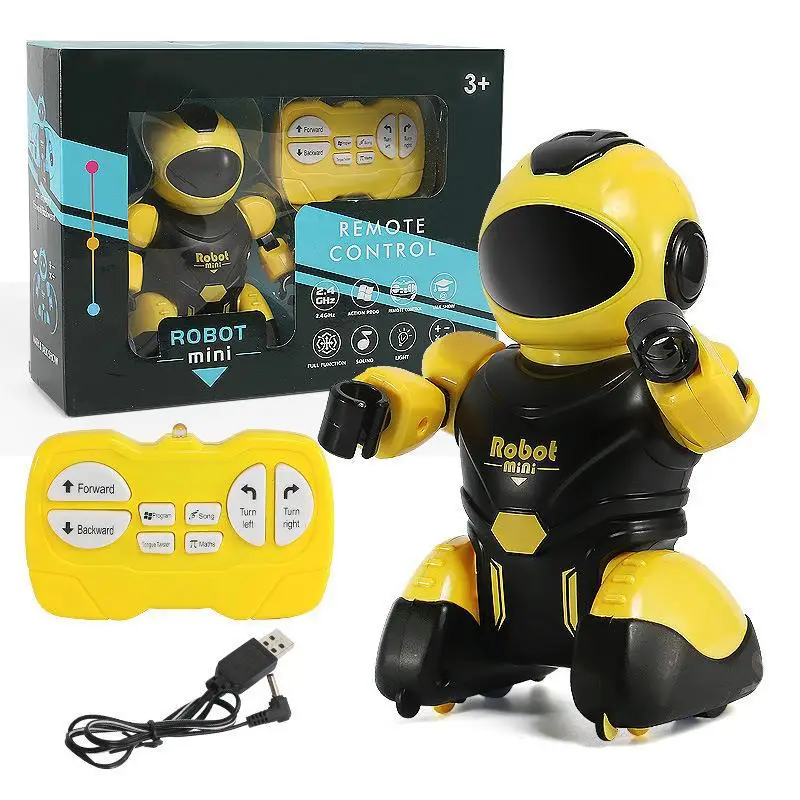 Intelligent RC Robot Kids Toy Programming Infrared 2.4Ghz Remote Control Robots with LED Light Kids Toys for Boys Children Gifts 6