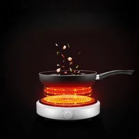 Электрическая индукционная плита 2200 Вт, настольная варочная панель со стеклянной керамической пластиной, регулируемая температура, безопасное приготовление пищи без открытого пламени — изображение 2