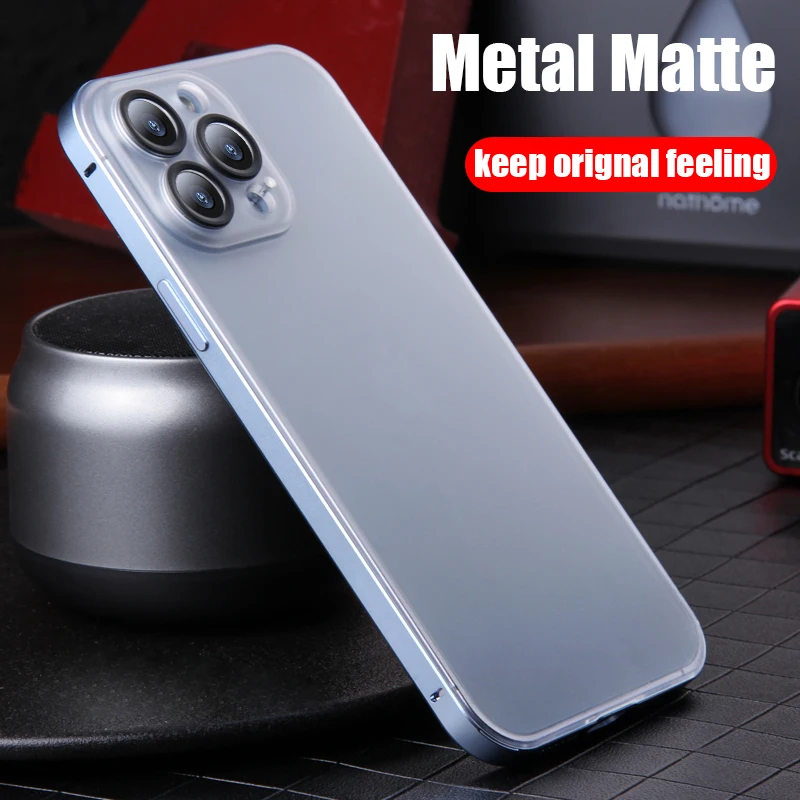 Aluminum Camera Protection Phone Cover Iphone 13 Pro Max Metal Bumper Case Luxury Aliexpress