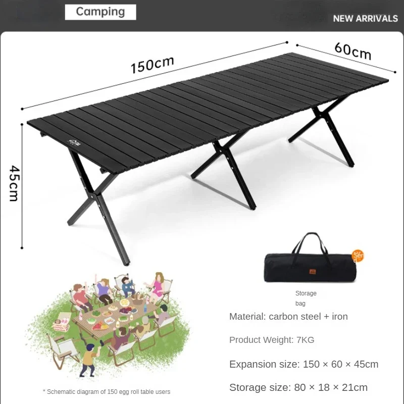 

Ultralight Portable Folding Camping Table Foldable Outdoor Dinner Desk High Strength Aluminum Alloy For Garden Party Picnic BBQ