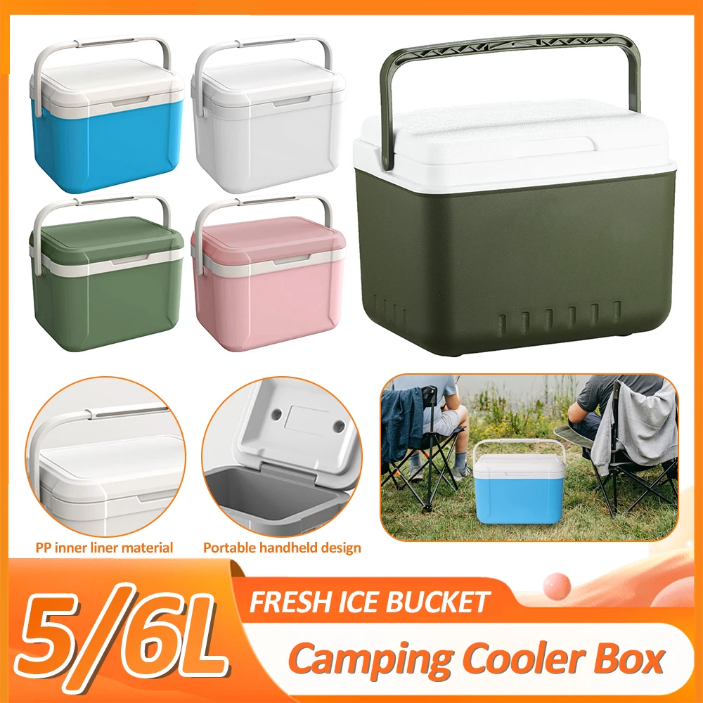 Outdoor Camping Insulated Box Portable Fresh Freezer Car Ice Bucket Save  Space Ice Cooler Camping Accessories - AliExpress