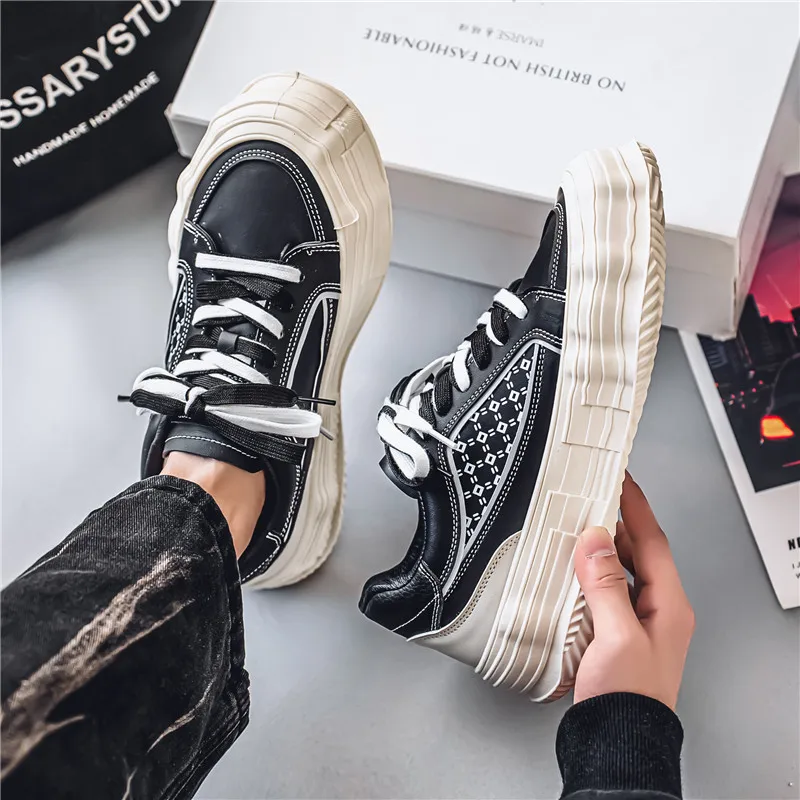 CYYTL Mens Shoes Platform Leather Sneakers Casual Summer Sports Skateboard Outdoor Tennis Hiking Running Luxury Designer Loafers 3