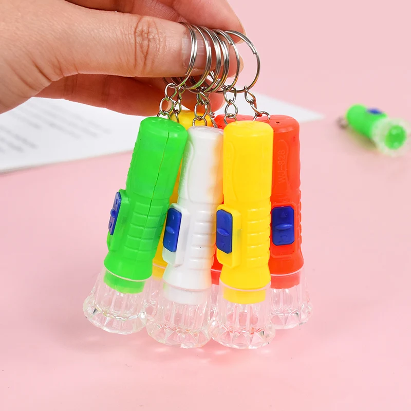 12/24Pcs Mini LED Flashlight Lamp Children Birthday Party Favors Goodie Bag Pinata Filler Toys Rewards Christmas New Year Gifts