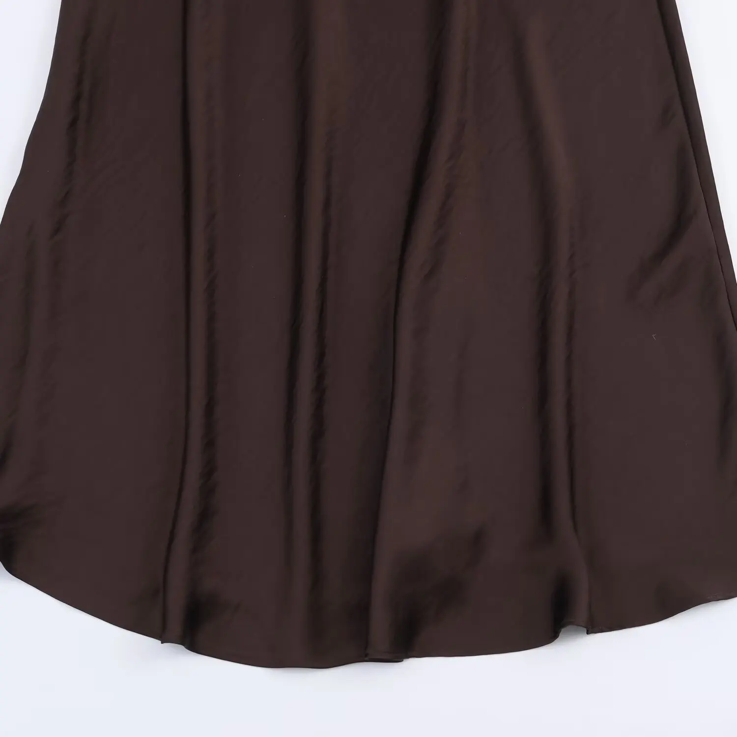 Women Satin Coffee Holiday Midi Dress Female Fashion Summer New Elegant Long Vest Backless Dress Lady Chic Evening Party Dress