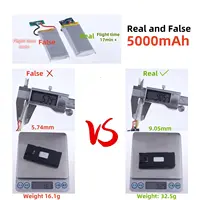 3.7V 5000mAh Upgrade E88 Battery Li-po Battery For RC Drone E88PRO E525 E99 P1 K3 P10 S98 S92 F185 RC Quadcopter Parts Battery 2