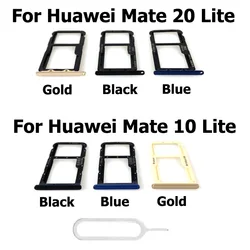Replacement For Huawei Mate 20 Lite Sim Card Tray Slot Holder Connector Container For Mate 10 Lite Repair Parts