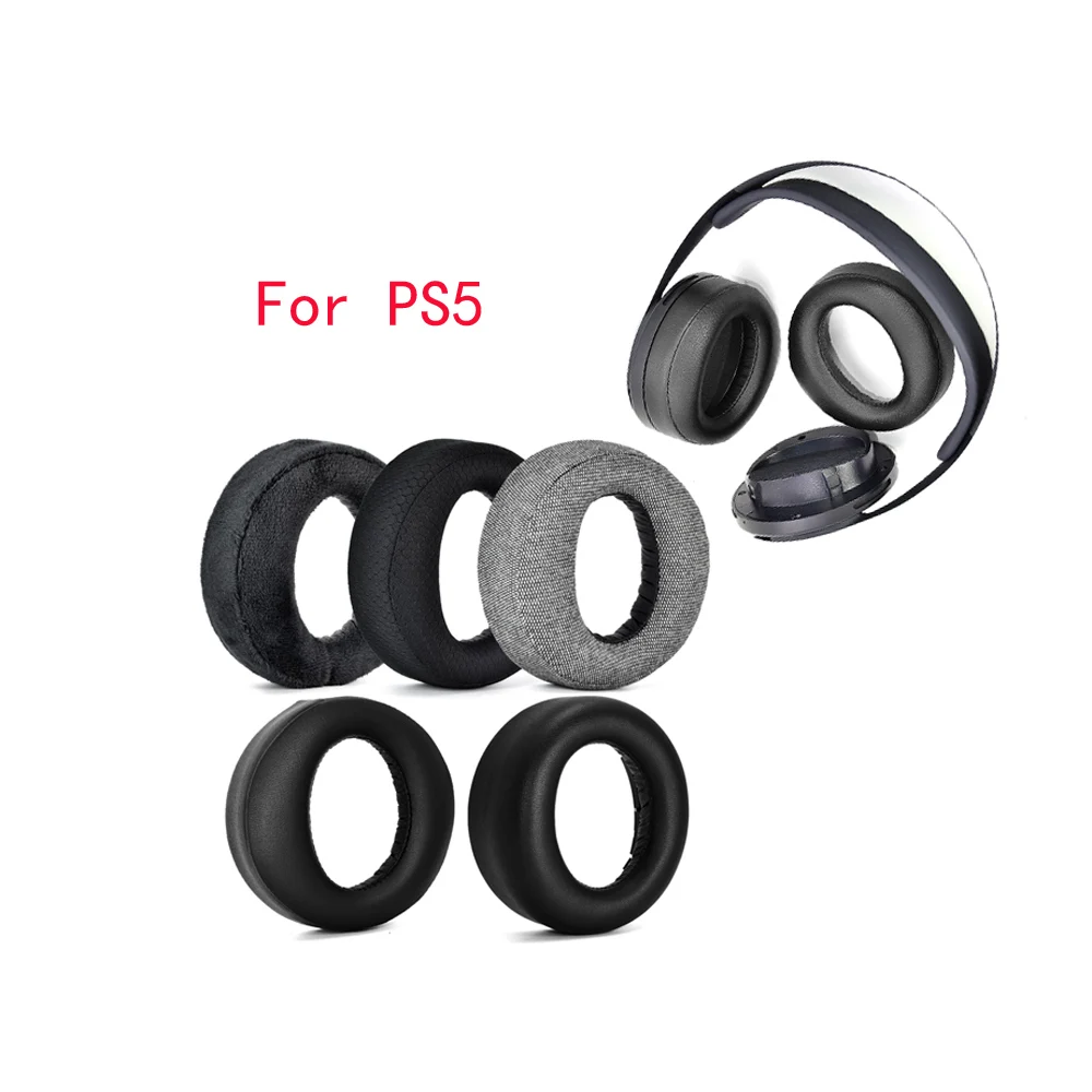 2PCS Earpads Espuma Ear Pads Earmuffs Para PS5 Pulse 3D Headphone