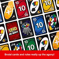 100% الأصلي ماتيل UNO Show 'Em No Mercy لعبة ببطاقات ورقية العلامة التجارية الأصلية,هدايا عيد الميلاد,ألعاب الطاولة,الأطراف العائلية السفر 6