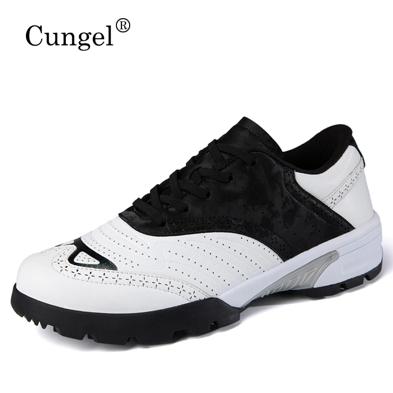 

Brand Golf Shoes for Athletics Men Professional Golf Tour Shoes Knobs Buckle Sport Sneakers Comfort Genuine Leather Golfer Shoes