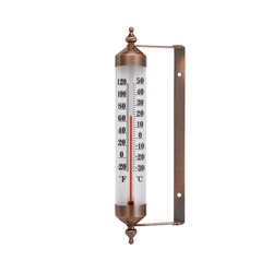 10 Inches New Premium Steel Indoor/Outdoor Thermometer Wireless Decorative