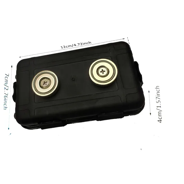 1/2Pcs Magnetic Key Holder Under Car Hide Key Box Waterproof Key Hider Rustproof Multifunctional Box for Spare Key GPS Locator 2
