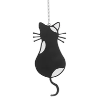 Hangings Sun Catchers Moon Pendant Window Visor Stained Glass Wall-mounted Decor Black Acrylic 2