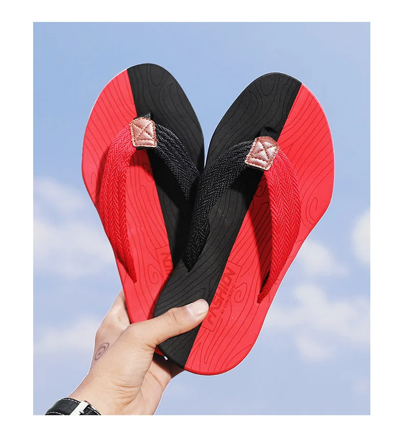 Weichen Hause Hausschuhe Sommer Innen Skid Proof Badezimmer Hausschuhe Sandalen Hotel Einfarbig Männer Flip-Flops Flache Schuhe Größe 39-45 – Detail 20