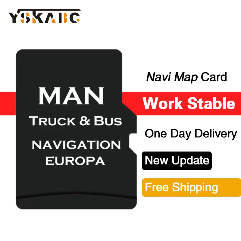 TF Card Navi for MAN Truck Bus 2016-2020 Vehicle GPS Europe Turkey UK Maps Update Latest Data Navigation System