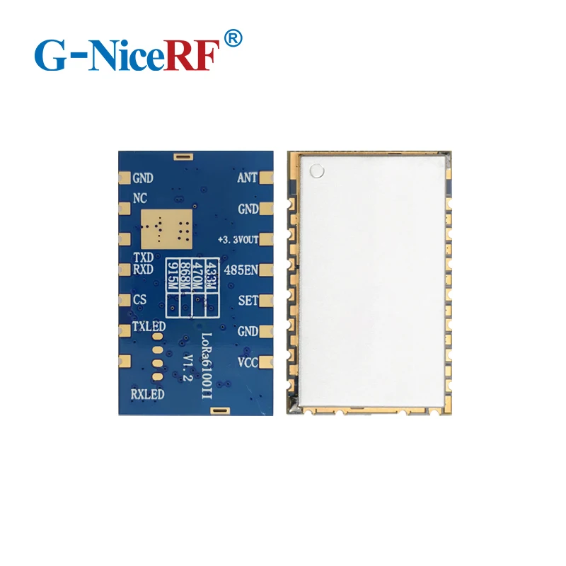G-NiceRF Lora6100II 저비용 메쉬 네트워크 무선 트랜시버, 데이터 rf 모듈, LBT 노드 및 라우터, 31.5dBm, 915MHz, LLCC68, 2PCs/로트