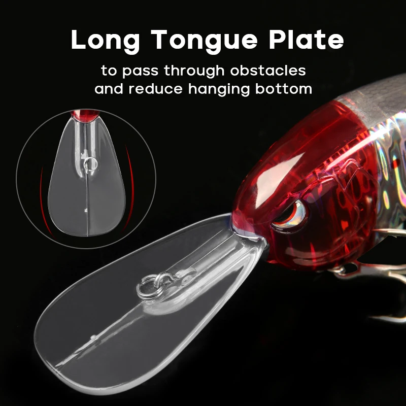 Deep Diver Crankbait Floating Wobbler Fishing Lure Topwater Big Bait Diving Trolling Wobbler Megabass Swimbait for Pike Bass - 6