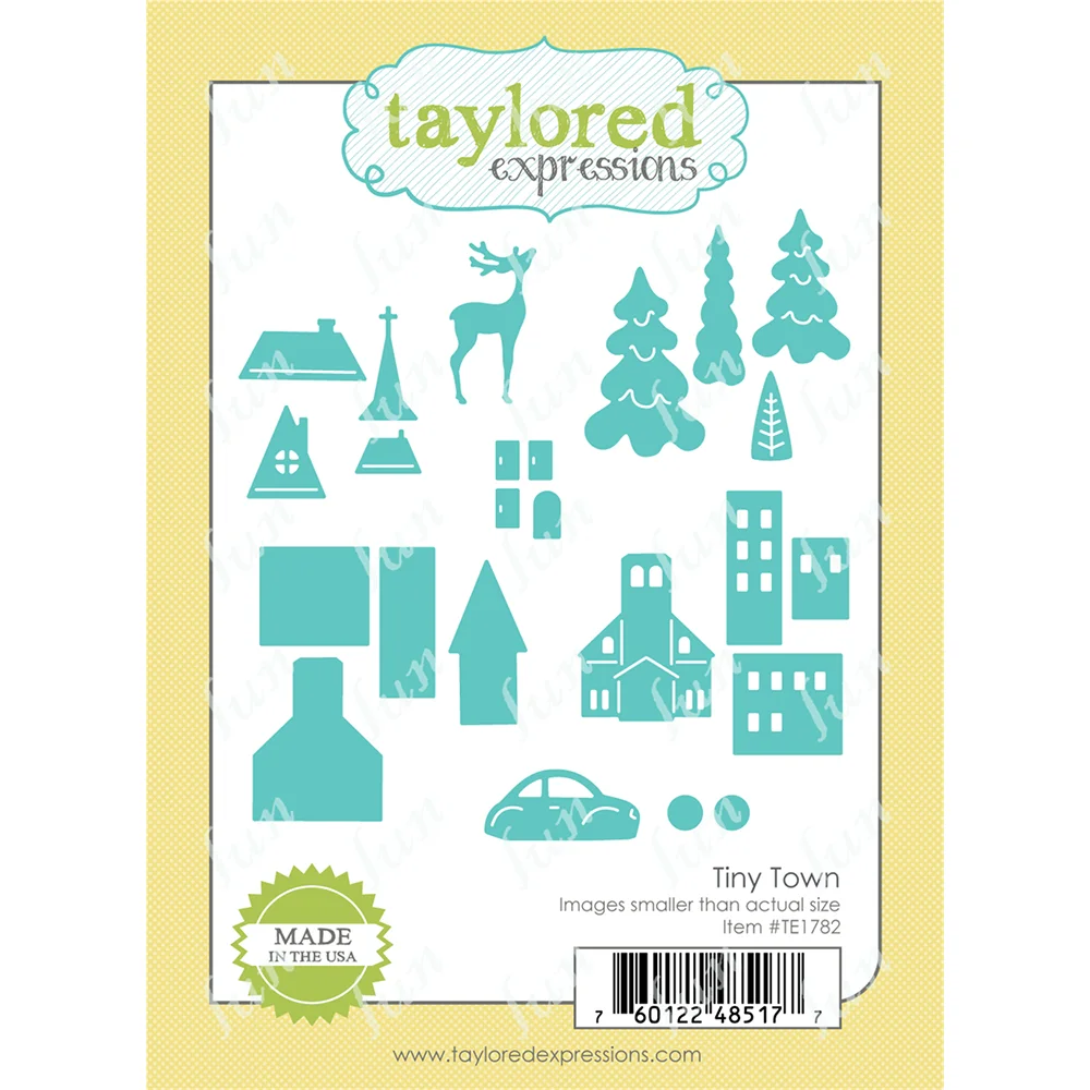 

Tiny Town Die Cuts Mold Metal Cutting Dies Scrapbooking Embossing Craft Supplies Diary Diy Album Make Paper Card Decoration