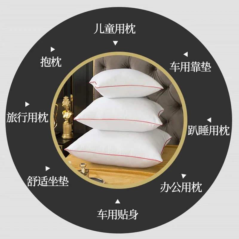 40*40/45*45/50*50/55*55/60*60/65*65/70*70cm Solid Pure Cushion Core Pillow Interior Soft White Head Waist Pillow Inner Cushion 3