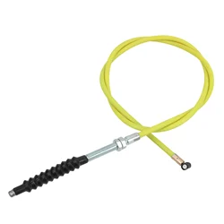 Enhanced Motorcycle Clutch Cable with Adjustable Length - 150cm, Universal Fit for Motocross Accessories (Yellow)