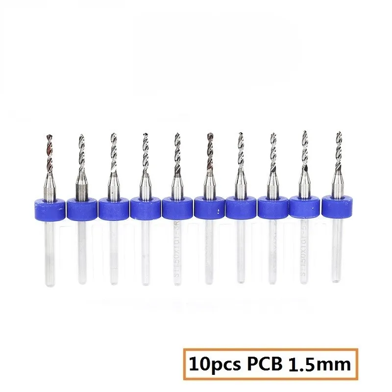 10x Mini-Bohrer Aus Hartmetall Für CNC Und Leiterplatten – Präzisionswerkzeug 0,6–1,5 Mm