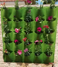 

3/6/9/12/18/24/36 Pockets Green Grow Bags Planter Garden Vegetable Living Garden Bag Seedling Wall Hanging Plant Growing Bags