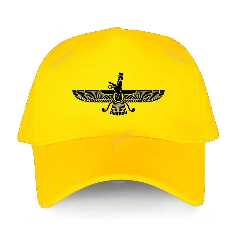 Cotton unisex Adjustable Baseball Cap Farvahar Iran Persia Symbol Men Hats Iranian Persian Zoroastrian summer hat