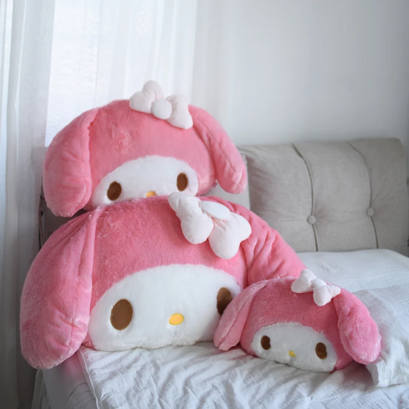 Big Size My Melody Plush Toy Hug Pillow Comfortable Back Cushion Sleeping Companion My Melody Plushies Sofa Decorative Pillow