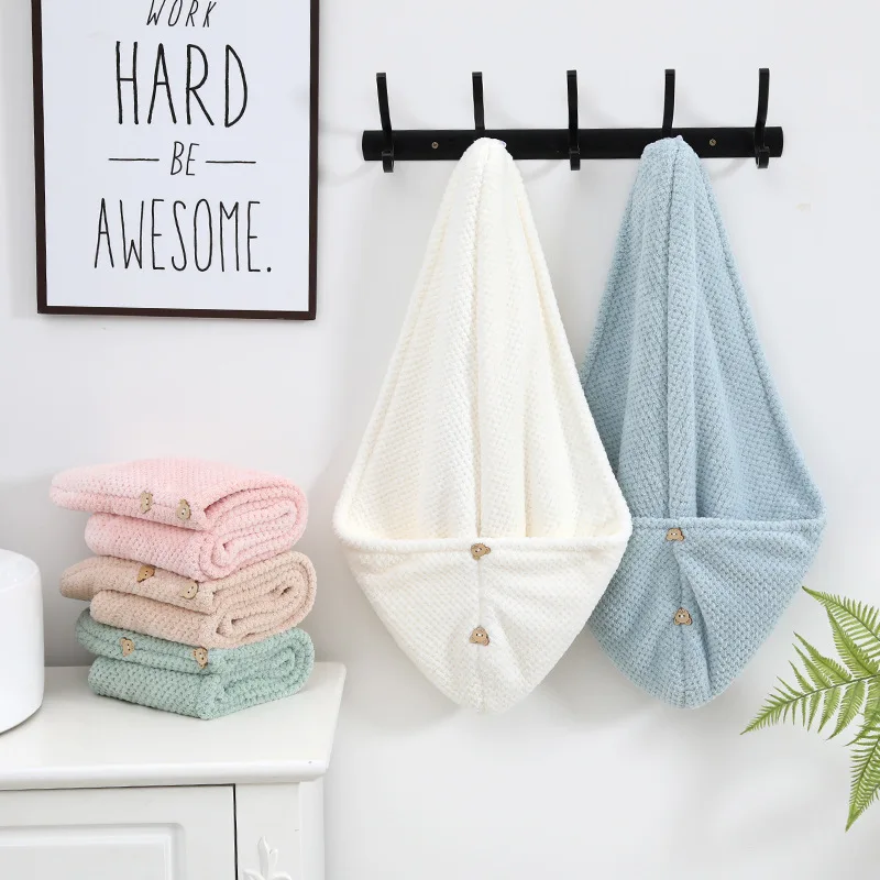 Women's Dry Hair Cap and Towel