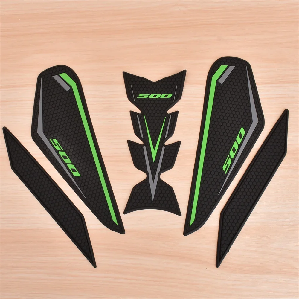 For Kawasaki Z500 Ninja500 Tank Traction Pad Side Gas Fuel Knee Grip Decal For Ninja Z 500 SE 2024 2025 Motorcycle Stickers