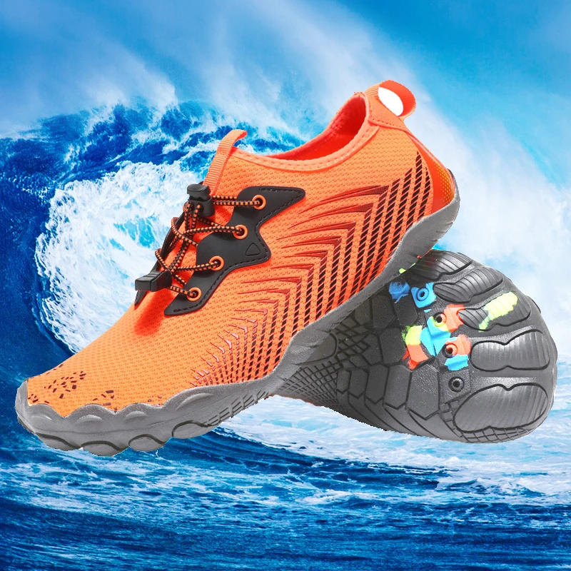 2023 Men Aqua Shoes Anti-Slip Female Water Shoes Quick-Drying Swimming Beach Sneakers Outdoor Fishing Lightweight Free Shipping