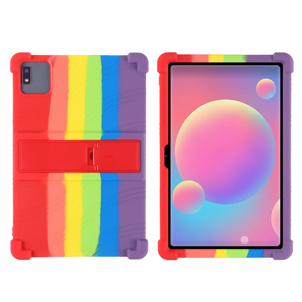 Enhanced Protective Tablet Case with Multi-Angle Adjustable Stand - Silicone Airbags and Shockproof Design