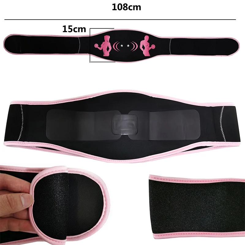 Muscle Stimulation Belt Electric Abs Stimulator Trainer EMS Abdominal Toning Belts Body Slimming Massage Fitness Massager