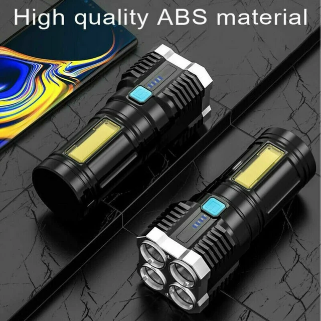 9900LM LED Flashlight Tactical Light USB/Solar Power/Battery Operated Torch  Lamp