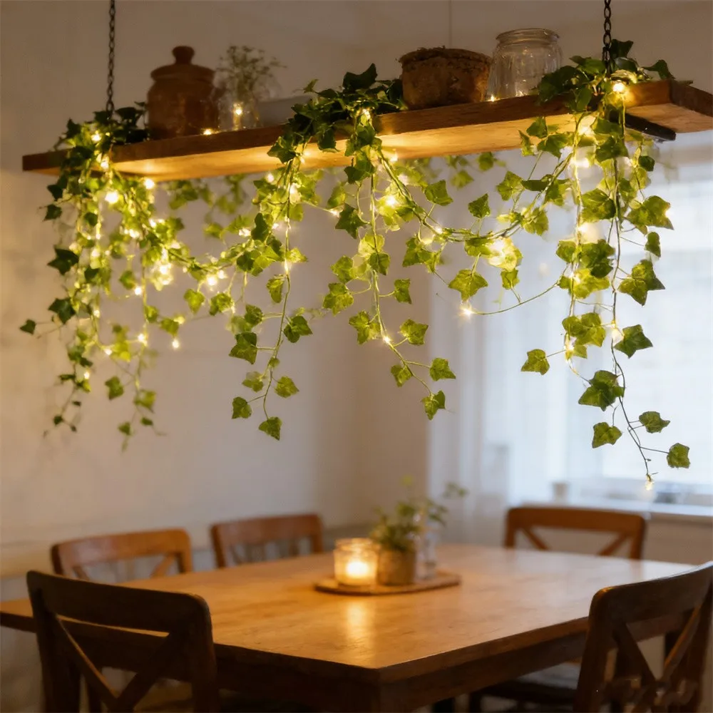 Battery-Powered Ivy Fairy String Lights - 10M