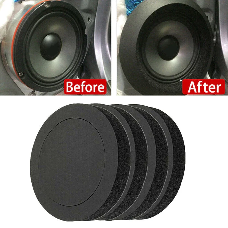4/5/6.5 Inch Car Door Speaker Sound proof Sponge Bass Ring Foam for Auto Interior